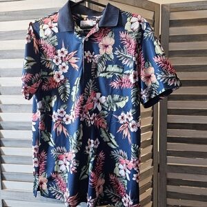 Men's Floral Print Polo | Goodfellow | M